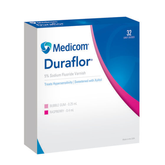 Duraflor® 5% Sodium Fluoride Varnish Bubble Gum  .. .  .  